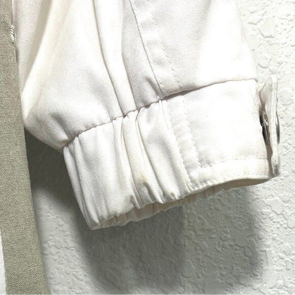 IZZI Outerwear Womens Beige and White Checkered Button Up Jacket Size Small - Picture 4 of 7